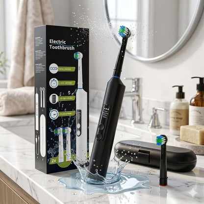 Brosse à dents électrique rechargeable Type-C avec affichage numérique